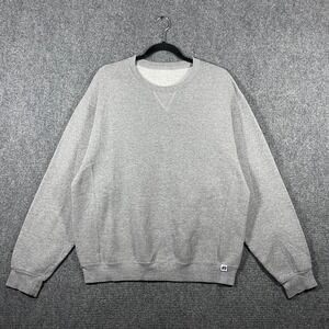 Vintage Russell Athletic Blank Pullover Sweatshirt Gray Mens Size Large #2077